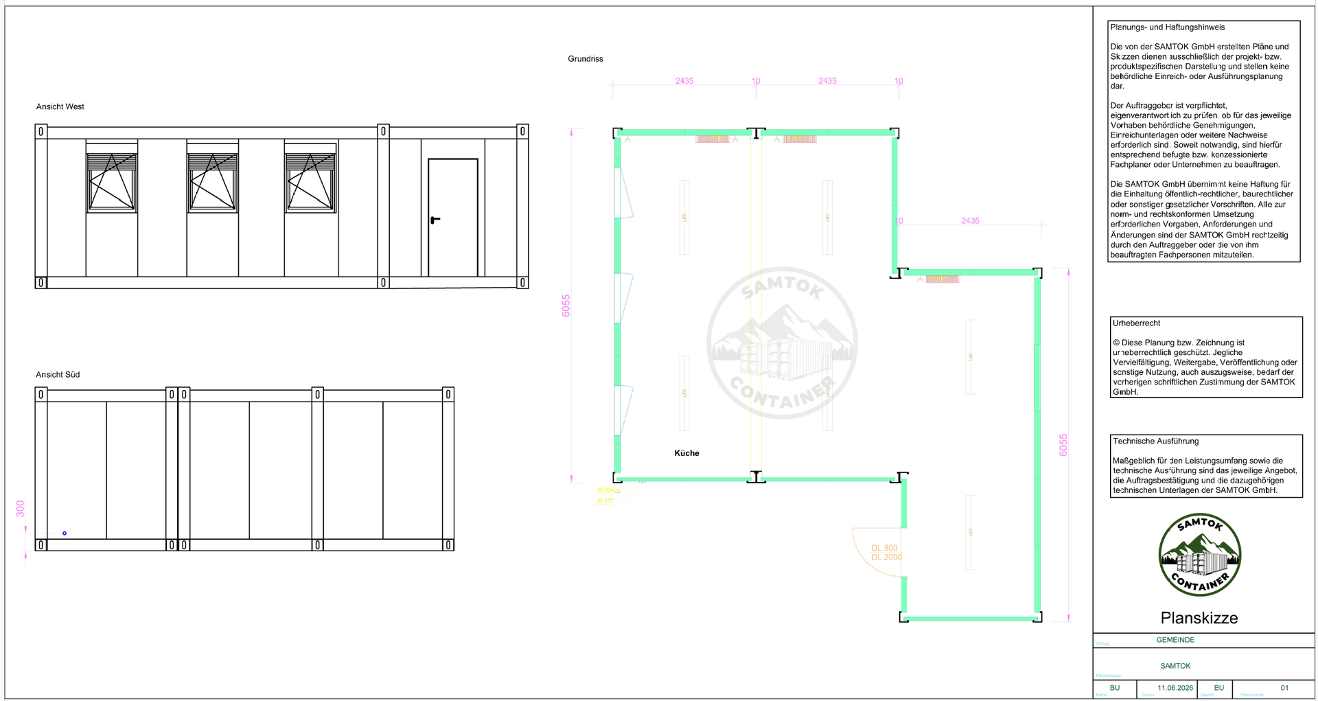 Containerplanung