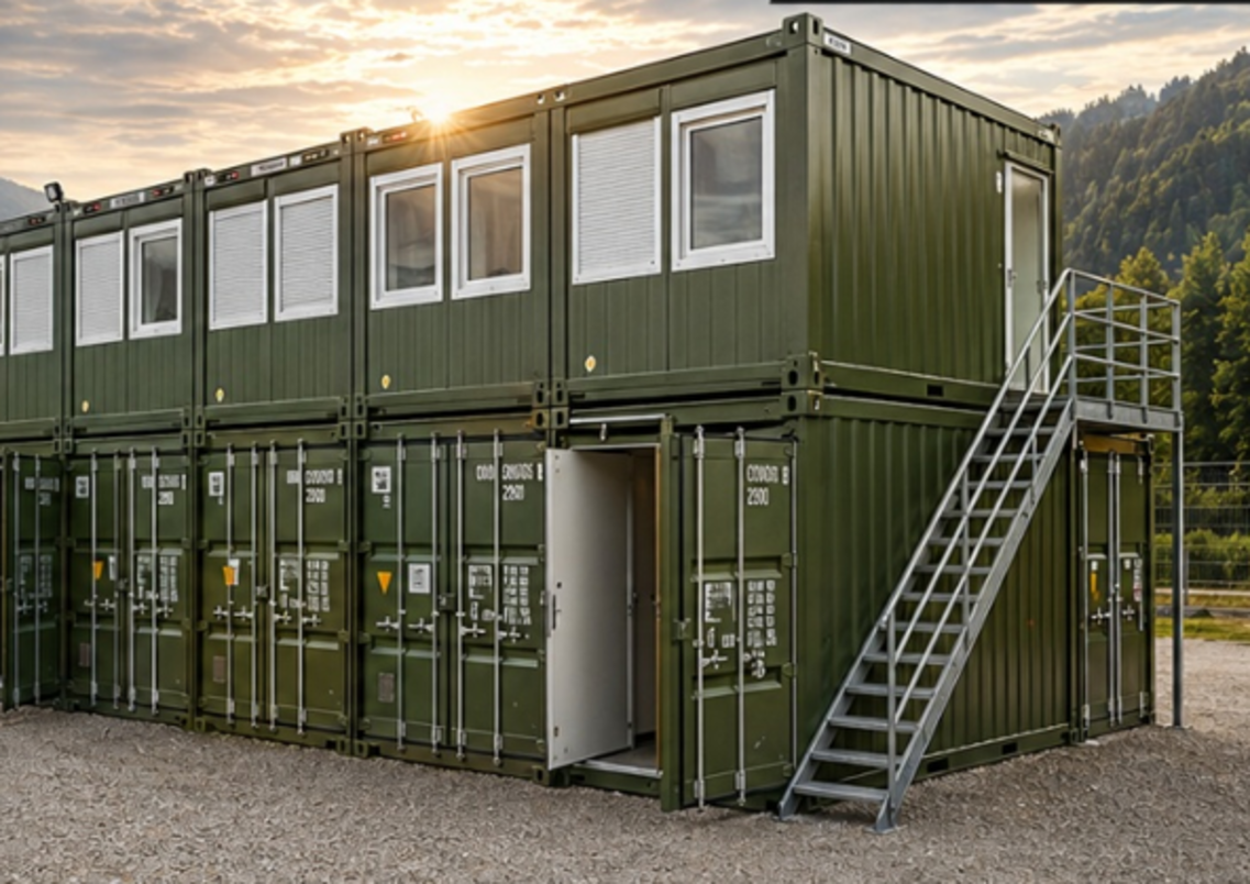 Containeranlage, baustelleneinrichtung
